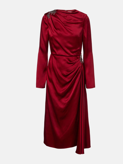 ERDEM Crystal-embellished satin cady cocktail dress at Collagerie