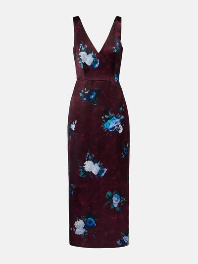 ERDEM Floral duchesse cocktail dress at Collagerie