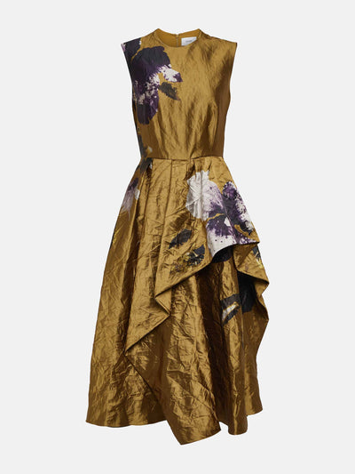 ERDEM Floral midi dress at Collagerie