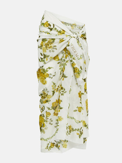 Erdem Green printed sarong at Collagerie