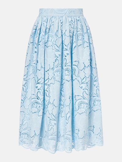 ERDEM Laser-cut pleated skirt at Collagerie