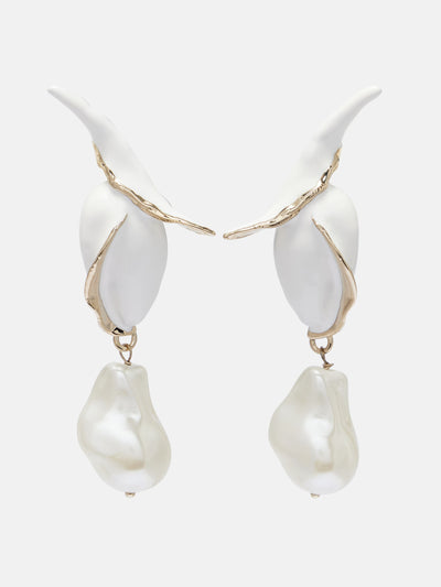 ERDEM Pearl drop earrings at Collagerie
