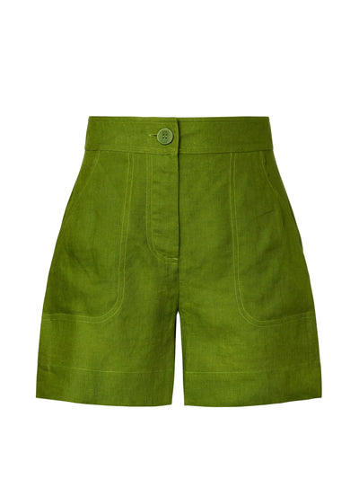 Eres Correct high-rise linen shorts at Collagerie