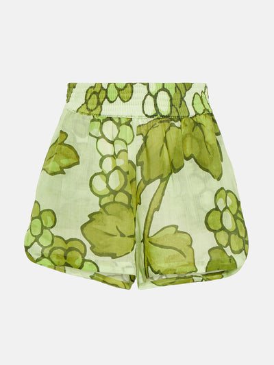 Etro Green printed shorts at Collagerie