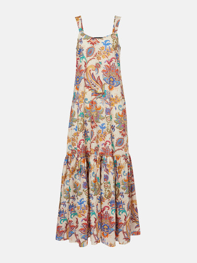 Etro Paisley cotton maxi dress at Collagerie