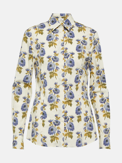 Etro Floral cotton-blend shirt at Collagerie