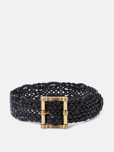 Etro Woven leather belt at Collagerie