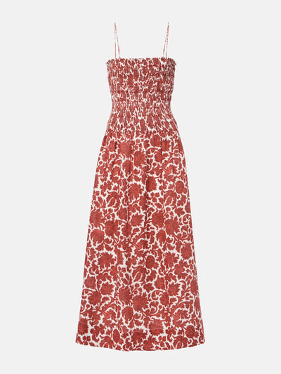 Faithfull Geriba floral linen maxi dress at Collagerie
