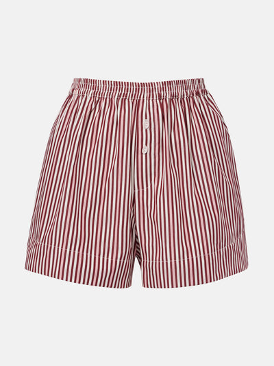 Faithfull Lonia striped cotton shorts at Collagerie