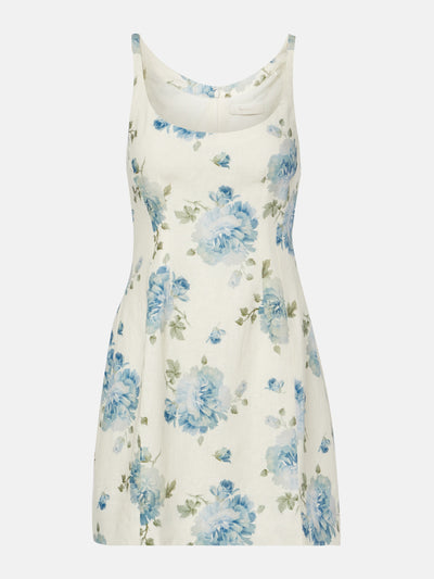 Faithfull Sanne floral linen mini dress at Collagerie