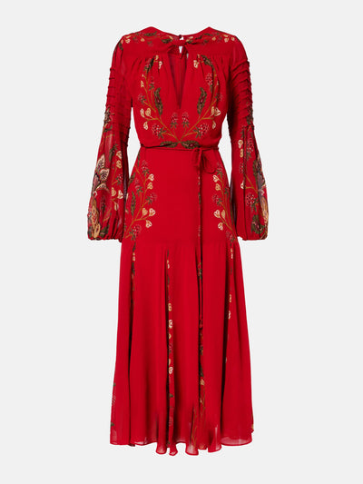 Farm Rio Floral pleated maxi dress at Collagerie