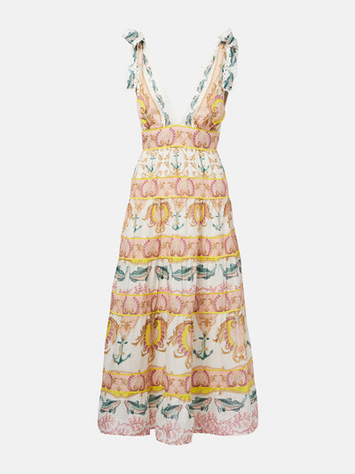 Farm Rio Maritime Magic printed midi dress at Collagerie