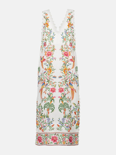Farm Rio Printed linen maxi dress at Collagerie