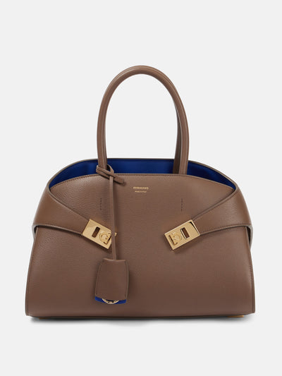 Ferragamo Hug Medium leather tote bag at Collagerie