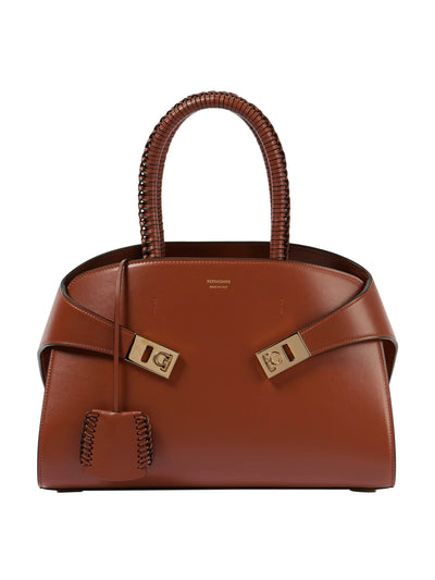 Ferragamo Hug Medium leather tote bag at Collagerie