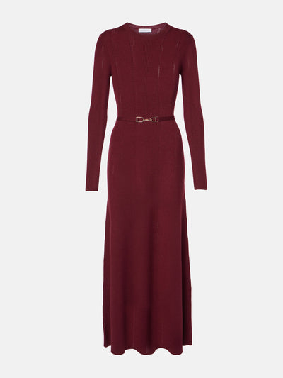 Gabriela Hearst Imagene belted wool midi dress at Collagerie