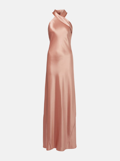 Galvan Pandora satin gown at Collagerie