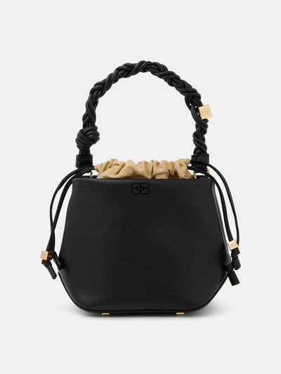 Ganni Bou leather bucket bag at Collagerie