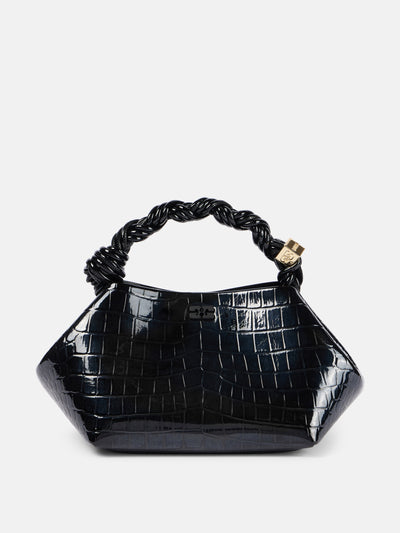 Ganni Bou Mini croc-effect tote bag at Collagerie