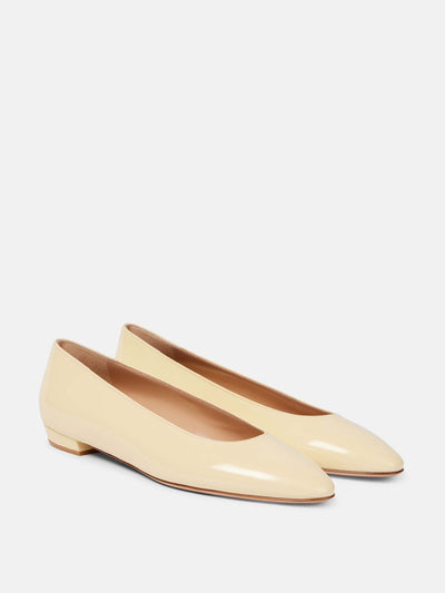 Gianvito Rossi Amelia 15 leather ballet flats at Collagerie