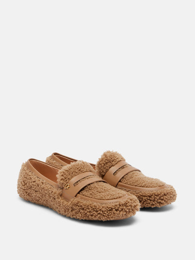 Gianvito Rossi Shearling loafers at Collagerie
