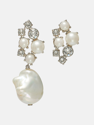 Givenchy Crystal and faux pearl-embellished earrings at Collagerie