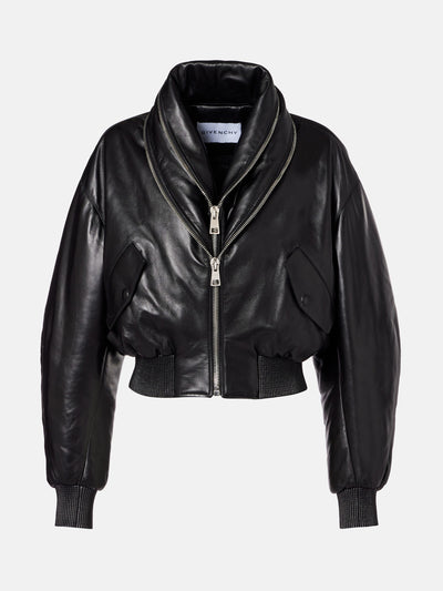Givenchy Leather bomber jacket at Collagerie