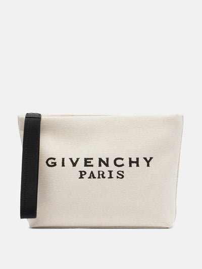 Givenchy Logo canvas pouch at Collagerie