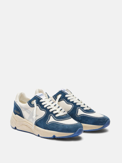 Golden Goose Running Sole suede-trimmed sneakers at Collagerie