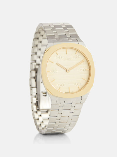 Gucci 25H stainless steel watch at Collagerie