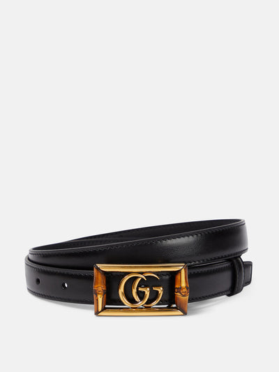 Gucci Double G leather belt at Collagerie