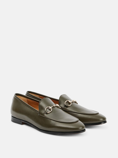 Gucci Jordaan horsebit leather loafers at Collagerie