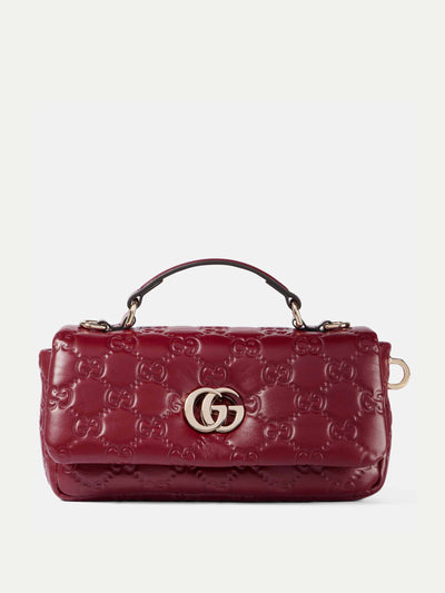 Gucci GG Milano Mini debossed leather tote bag at Collagerie