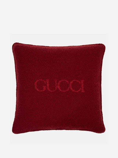 Gucci Gucci wool-blend bouclé cushion at Collagerie