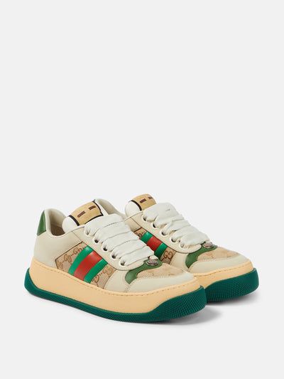 Gucci Screener leather sneakers at Collagerie