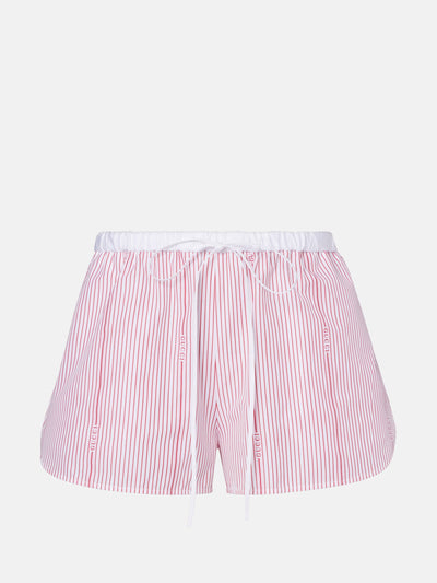 Gucci Striped cotton fil coupé shorts at Collagerie