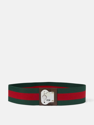 Gucci Green and red luggage strap at Collagerie