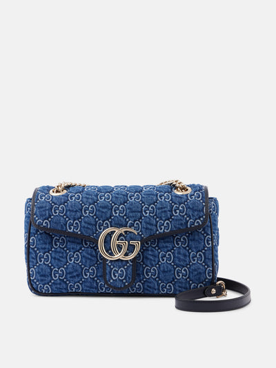 Gucci GG Marmont Small denim shoulder bag at Collagerie