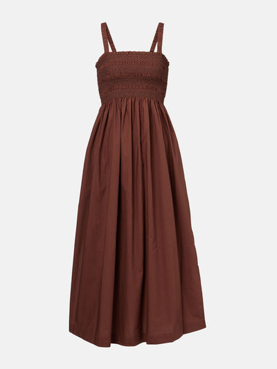 Heidi Klein Grasse shirred cotton poplin midi dress at Collagerie