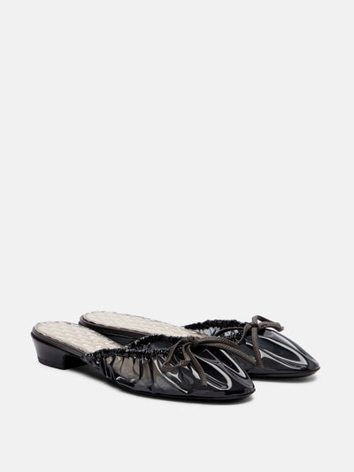 Herbert Levine Rain Check PVC mules at Collagerie