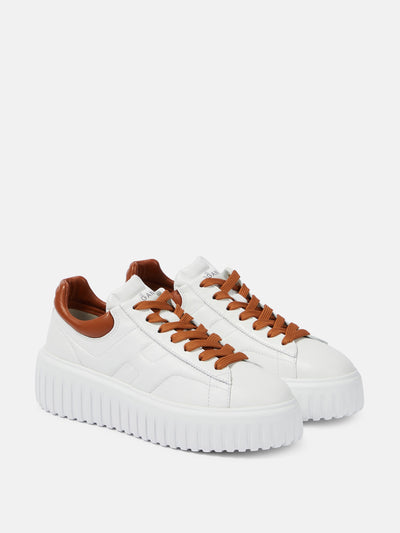 Hogan H-Stripes leather low-top sneakers at Collagerie