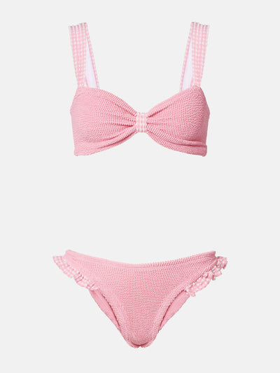Hunza G Loretta ruffled bikini at Collagerie