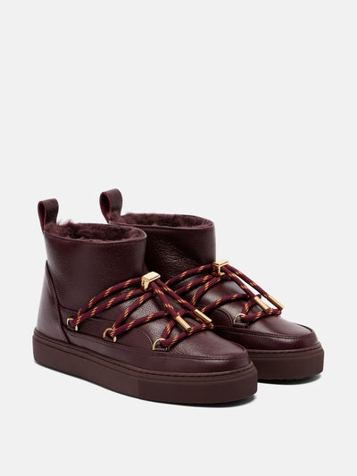 Inuikii Full Leather Gloss leather snow boots at Collagerie