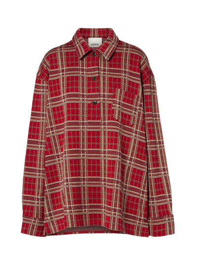 Isabel Marant Brunagd plaid cotton shirt at Collagerie