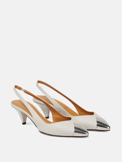 Isabel Marant Elina leather slingback pumps at Collagerie