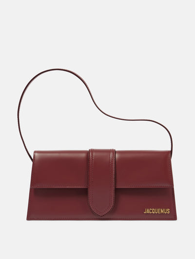 Jacquemus Le Bambino Long leather shoulder bag at Collagerie