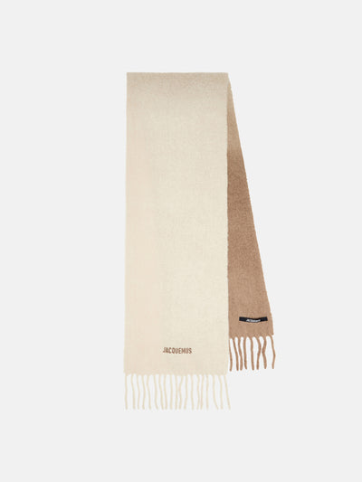 Jacquemus L'écharpe Moisson alpaca-blend scarf at Collagerie