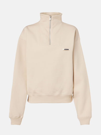 Jacquemus Logo cotton jersey sweatshirt at Collagerie