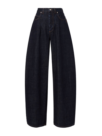 Jacquemus Ovalo De-Nîmes barrel-leg jeans at Collagerie