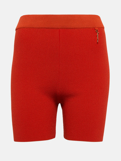 Jacquemus Le Short Pralu ribbed-knit shorts at Collagerie